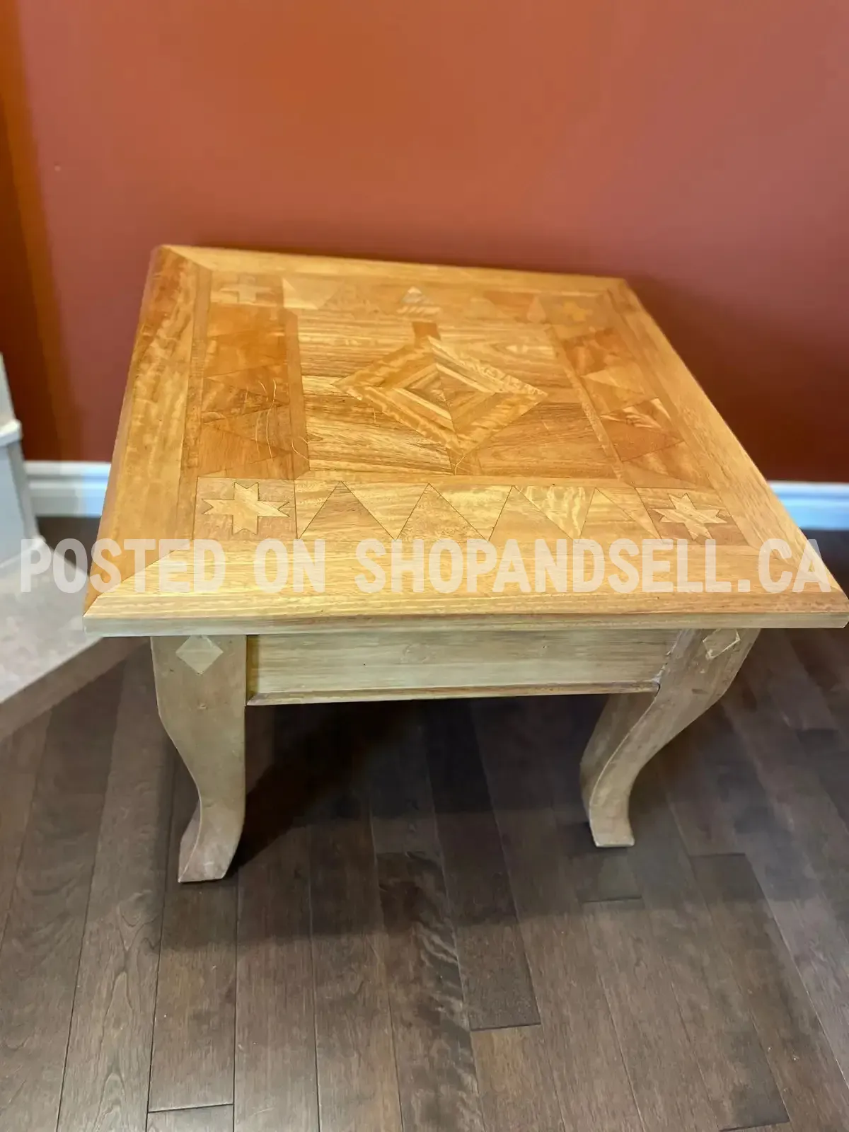 Matching Solid Wood Large and Small Coffee Tables