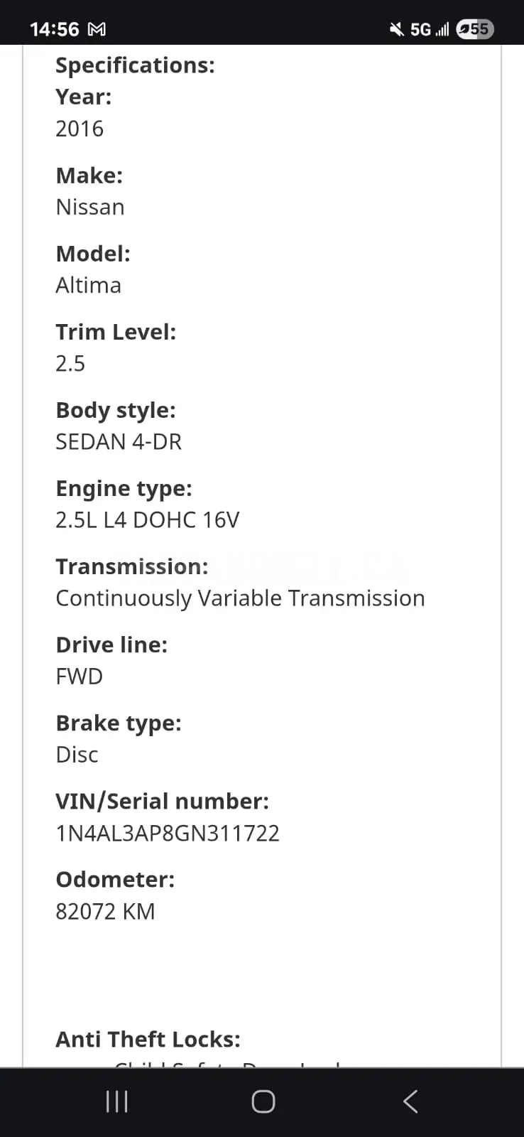 2016 Nissan Altima