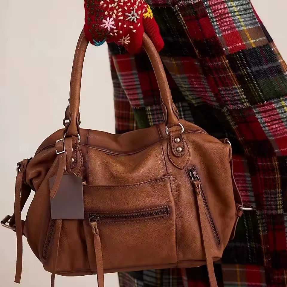 Emerson Tote Bag, Women's Vintage Handbag