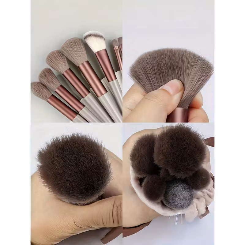 Professional makeup brushes