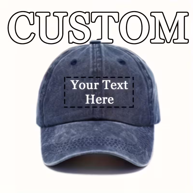 Customised vintage washed cap