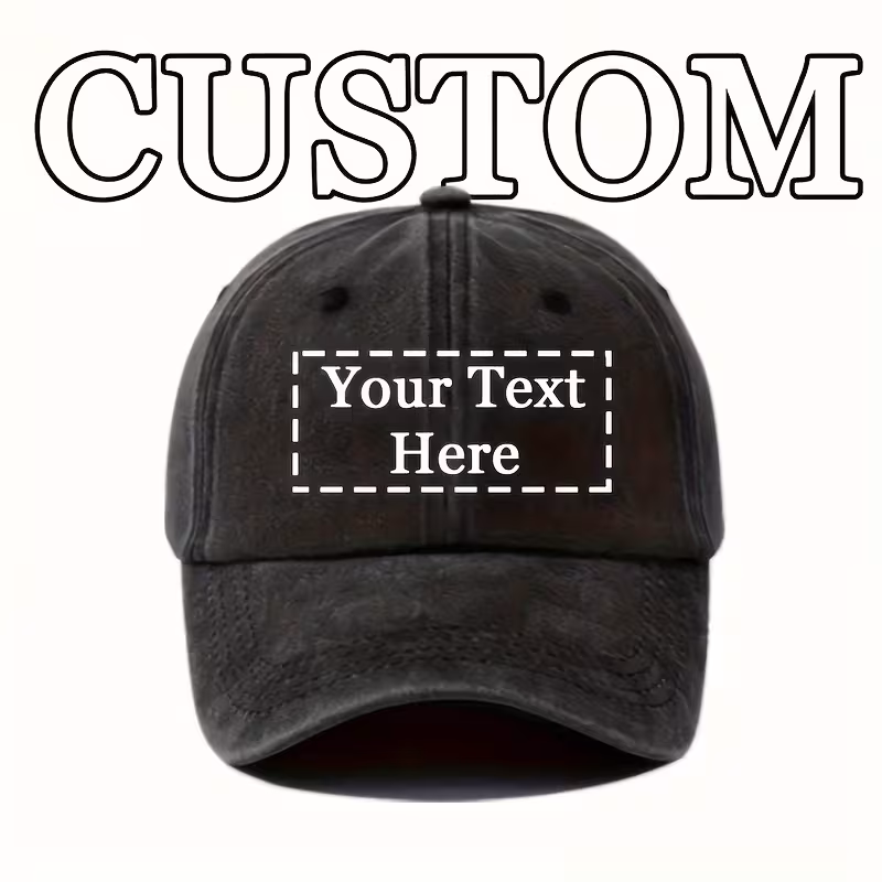 Customised vintage washed cap