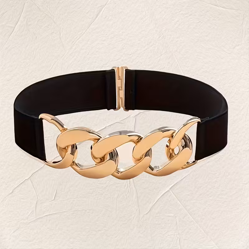 Elastic waist belt for women