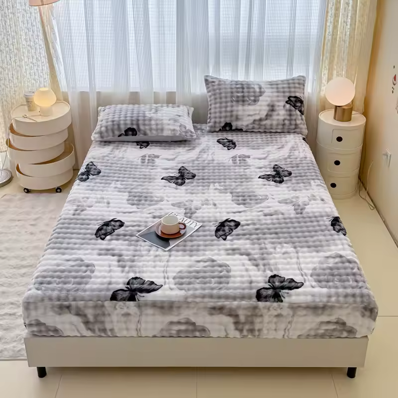 Thicken Velvet Bed Sheet Winter