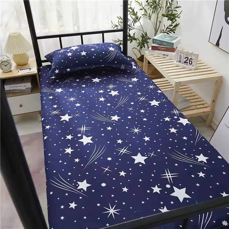 Printed Bed Sheet 1pc For Single Bed 120*210cm