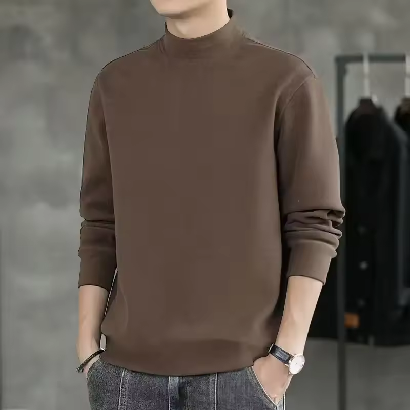 Trendy Korean Style Men's Long Sleeve T-shirt