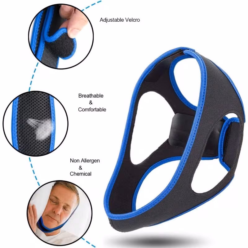 Anti snoring chin strap