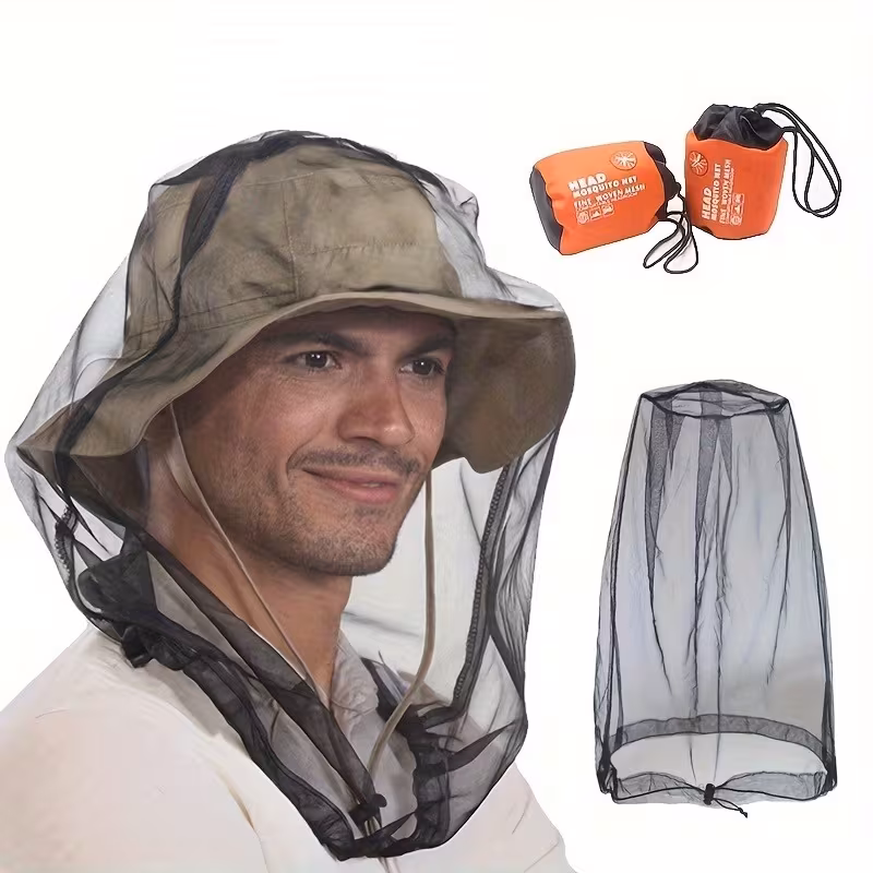 Long mosquito head net