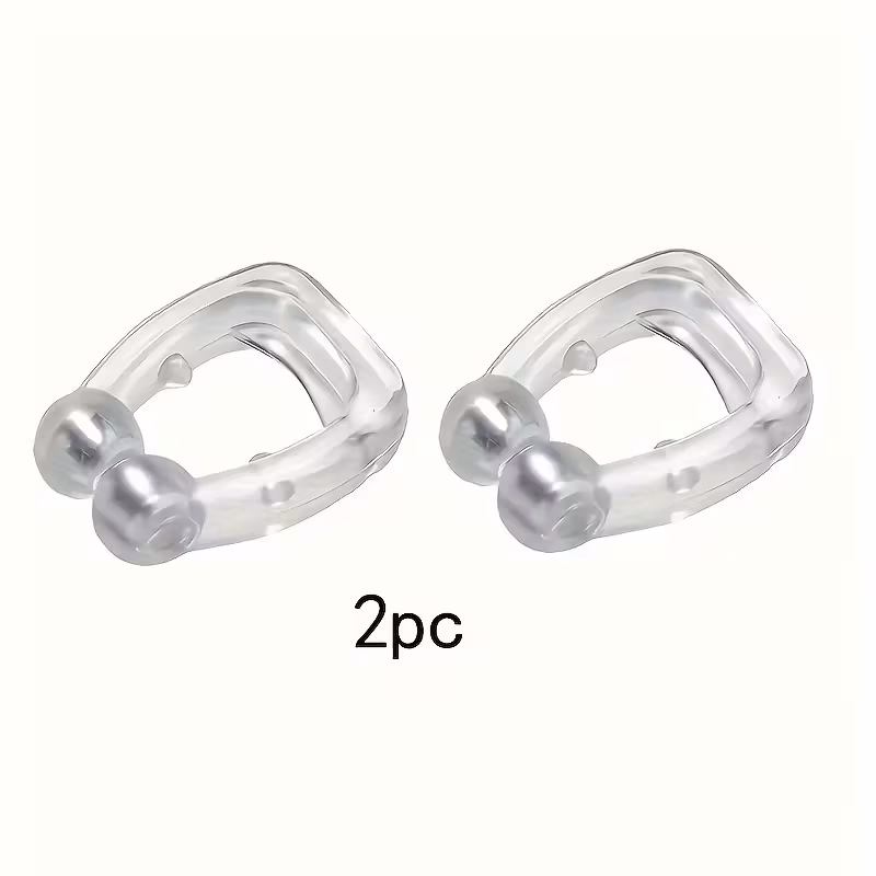 Magnetic anti snoring nose clip
