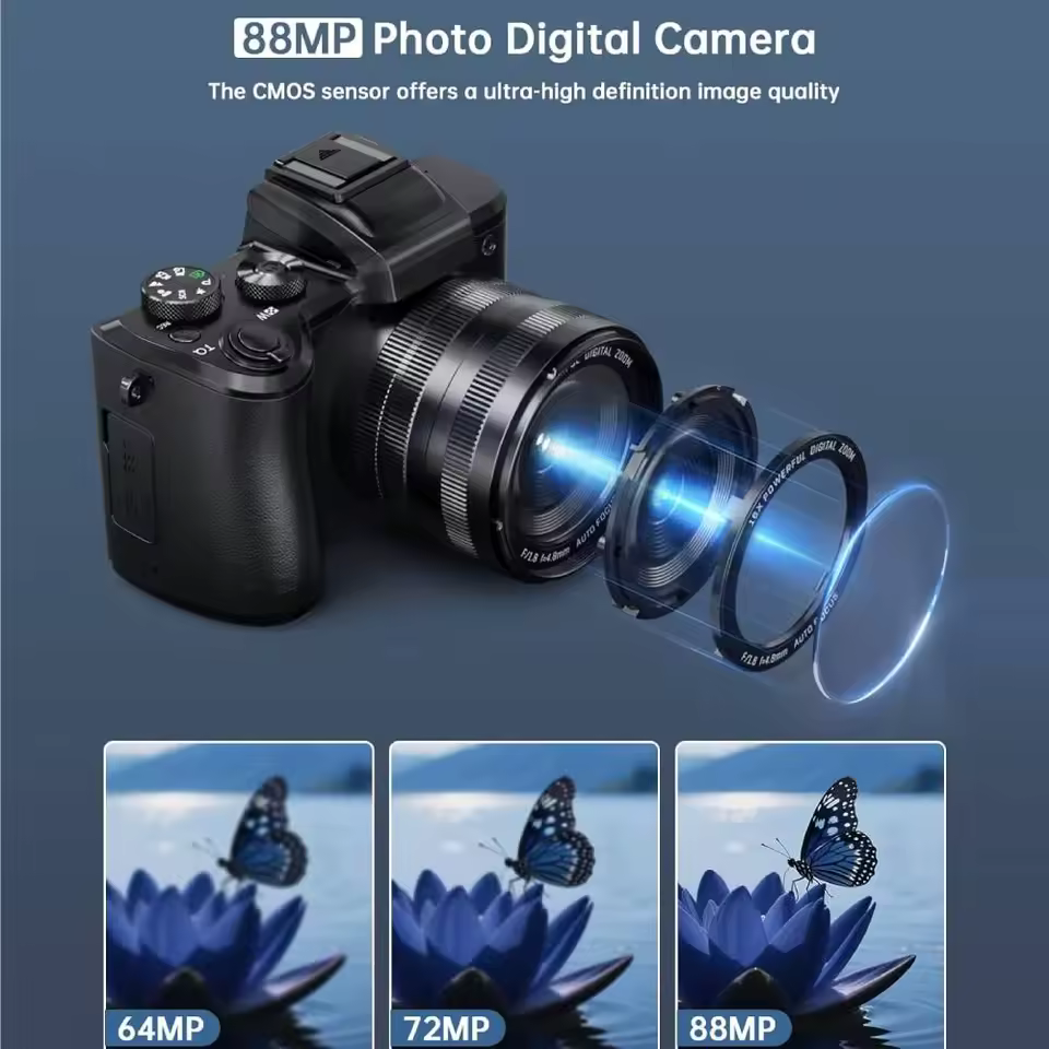 8K Digital Camera for Photography 