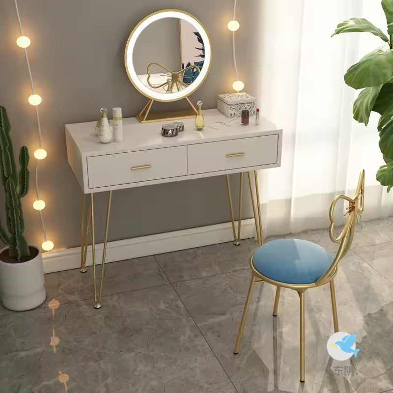 Italian simple girl bedroom dresser stool